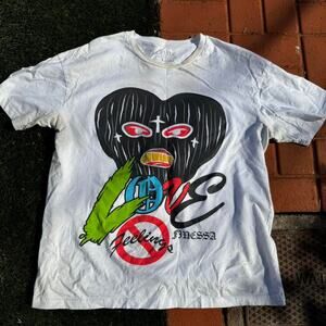 Men's XL White & Black Love Finessa T-Shirt